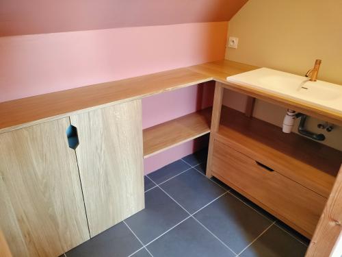 Meuble de sdb en Chene
