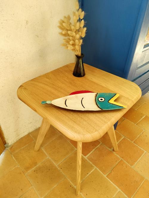 Petite table chataigner